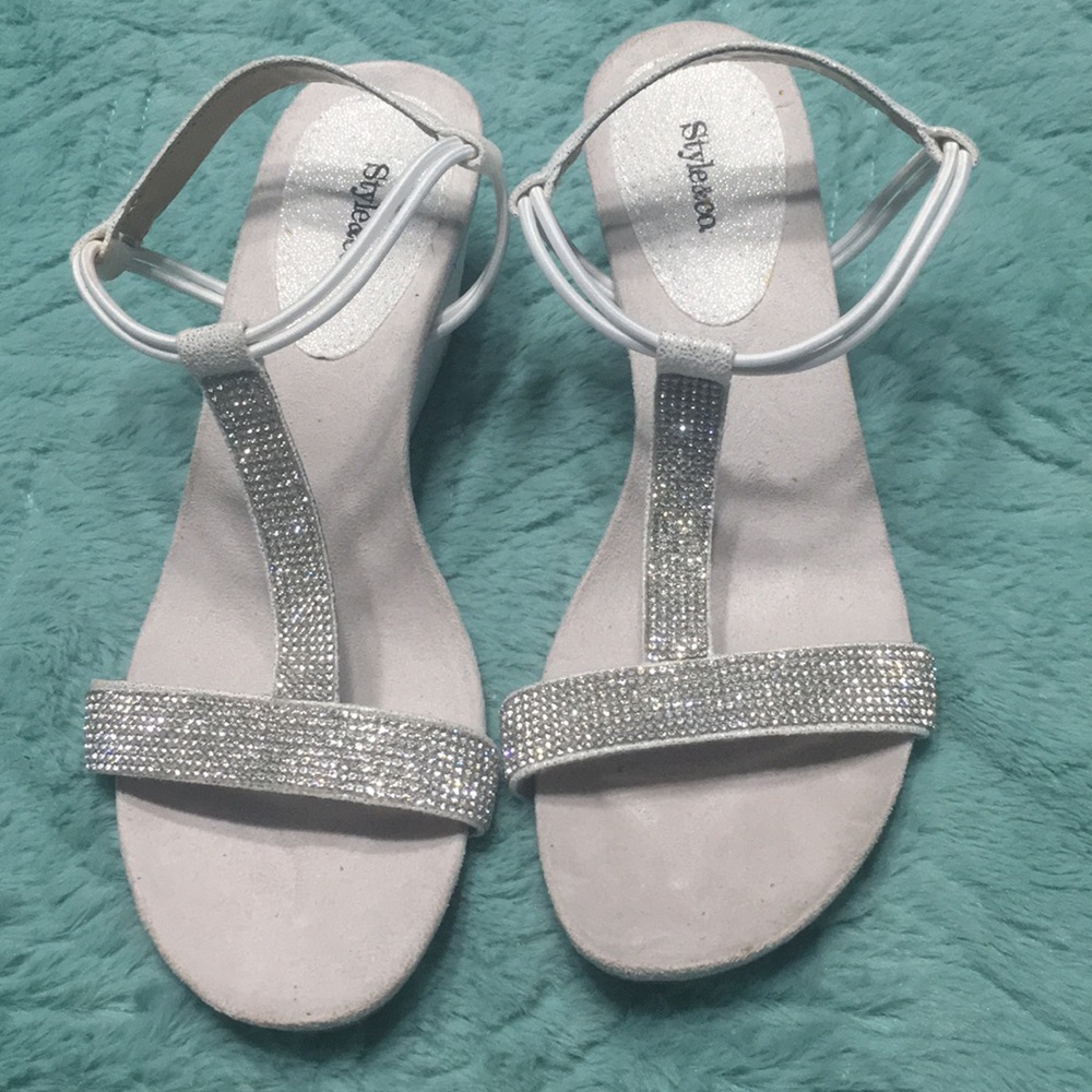 Very sparkly sandals.